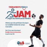 Modalidade futebol de campo masculino – Treinamento para o JAM