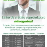 Mais uma conquista para a advocacia local: Convênio com o Sicreed e linha de crédito especial para a classe