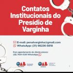 Contatos institucionais do Presídio de Varginha