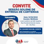 Mais uma sessão solene será realizada pela OAB Varginha. Participe!