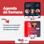 Agenda de Eventos da 20ª Subseção da OAB-MG em Varginha