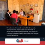 Presidente da Comissão do Terceiro Setor da Subseção, Dr. Thiago Dornelis, participa de reunião na Câmara Municipal de Varginha