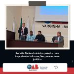 Receita Federal ministra palestra com importantes informações para a classe jurídica