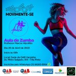 A CAA Unidade Varginha convida todos os Advogados(as) a participarem do Movimente-se Dance