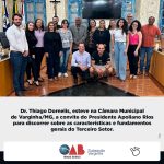 Presidente da Comissão do Terceiro Setor Subseção e 2º Vice-Presidente da Comissão Permanente da OAB/MG ministrou palestra na Câmara Municipal