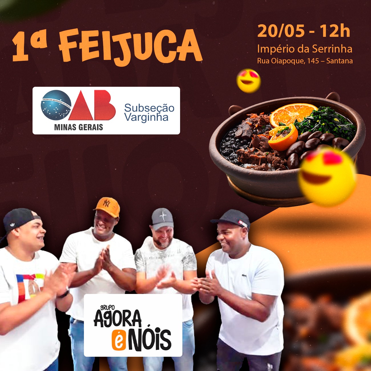 A OAB Varginha, promoverá a “1º Feijuca da OAB”