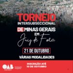 Vem aí o Torneio Instersubseccional de Minas Gerais em Juiz de Fora