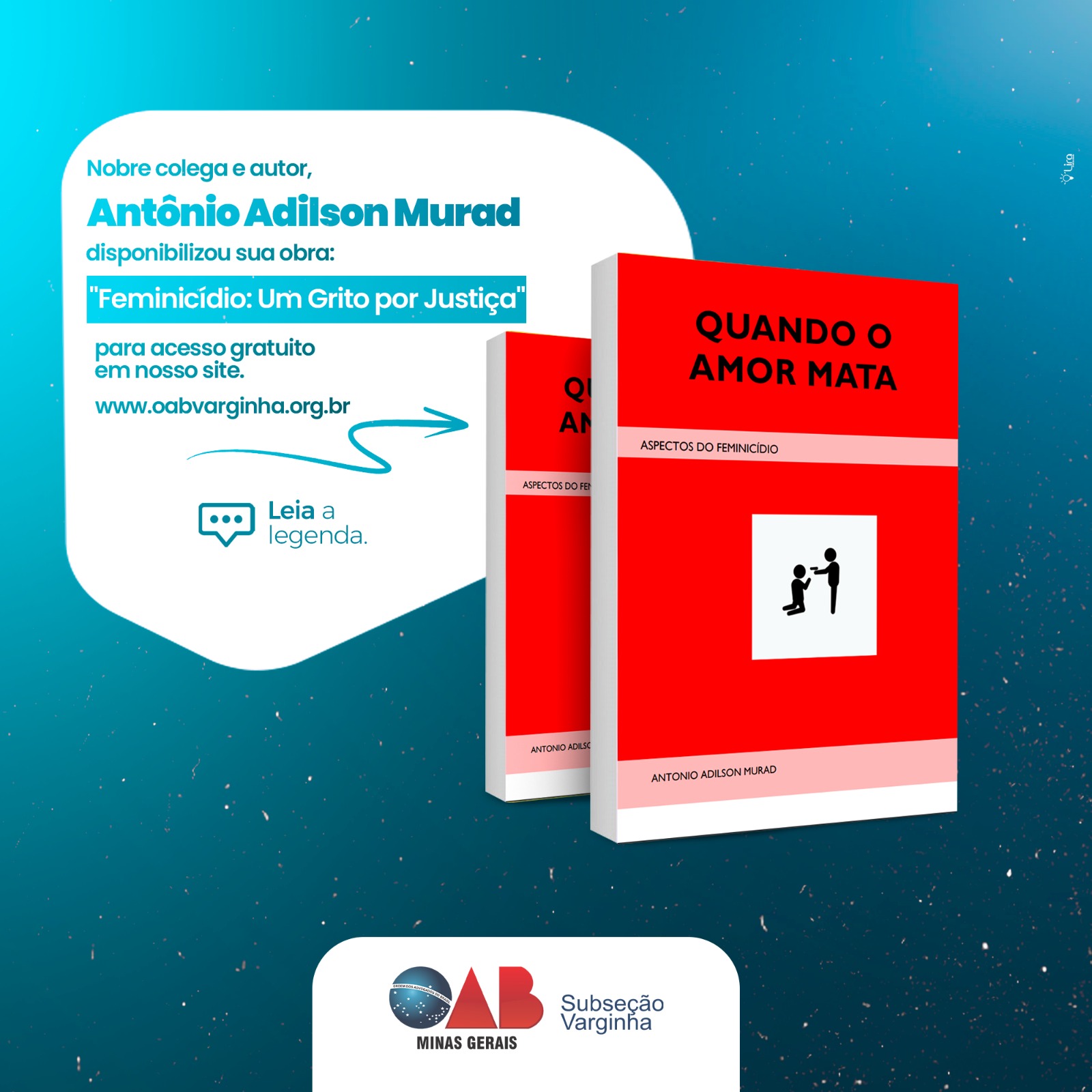 “Feminicídio: Um Grito por Justiça”. Faça o download: