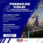 Treino de vôlei masculino e feminino para advogados/advogadas