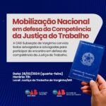 Mobilização Nacional em Defesa da Competência da Justiça do Trabalho