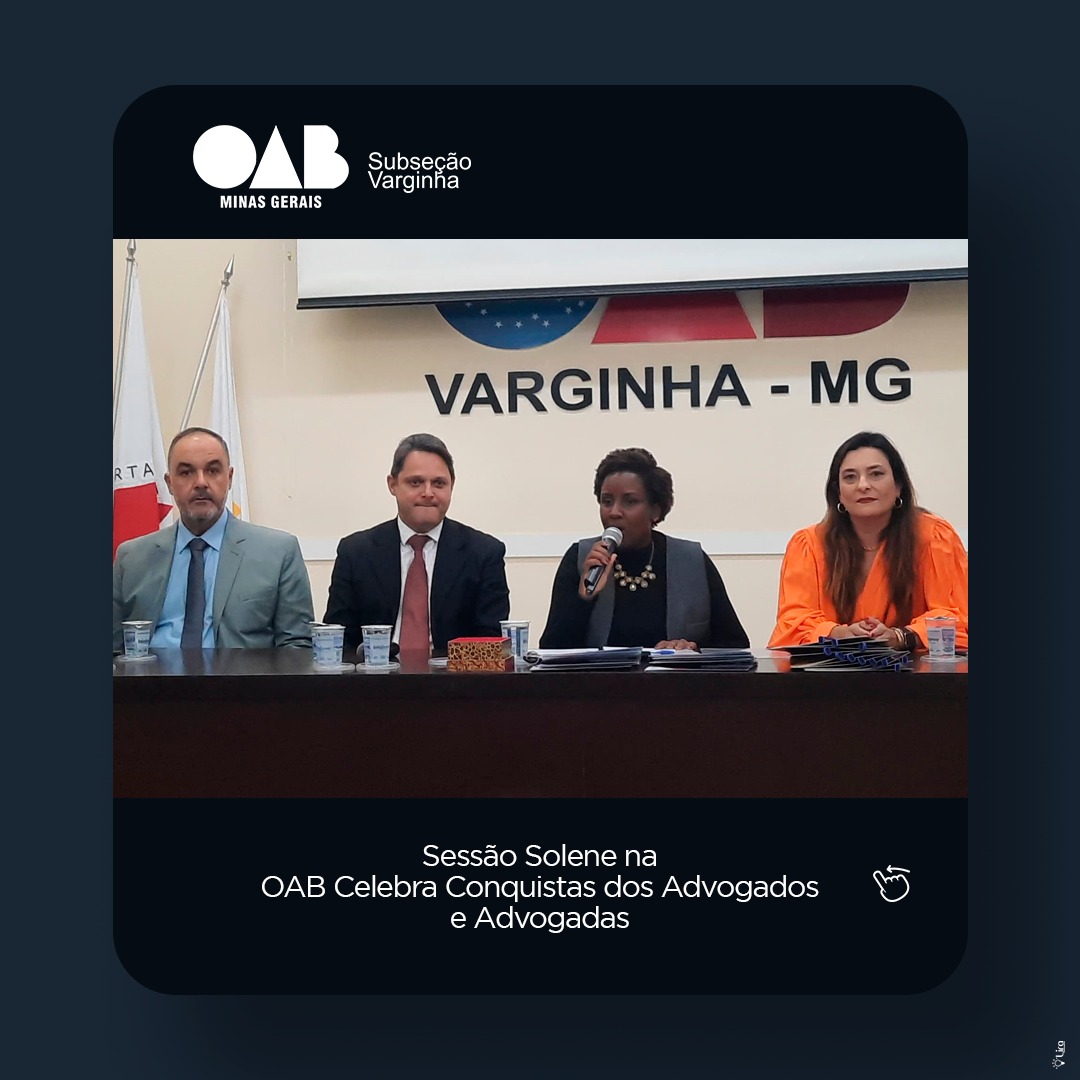 Sessão Solene na OAB Celebra Conquistas dos Advogados e Advogadas