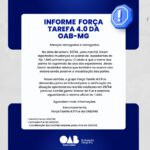 Informe Força Tarefa 4.0 DA OAB/MG