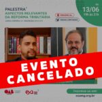 Atenção: Evento cancelado