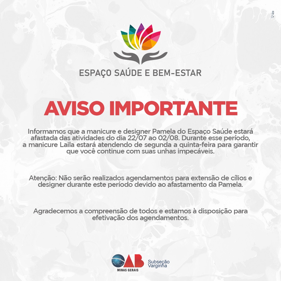 Aviso Importante: