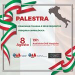 Palestra: “Cidadania Italiana e seus Requisitos: Pesquisa Genealógica”. Inscrições abertas!