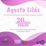 Palestra On-line: Agosto Lilás – Mês de Conscientização pelo Fim da Violência Doméstica e Familiar