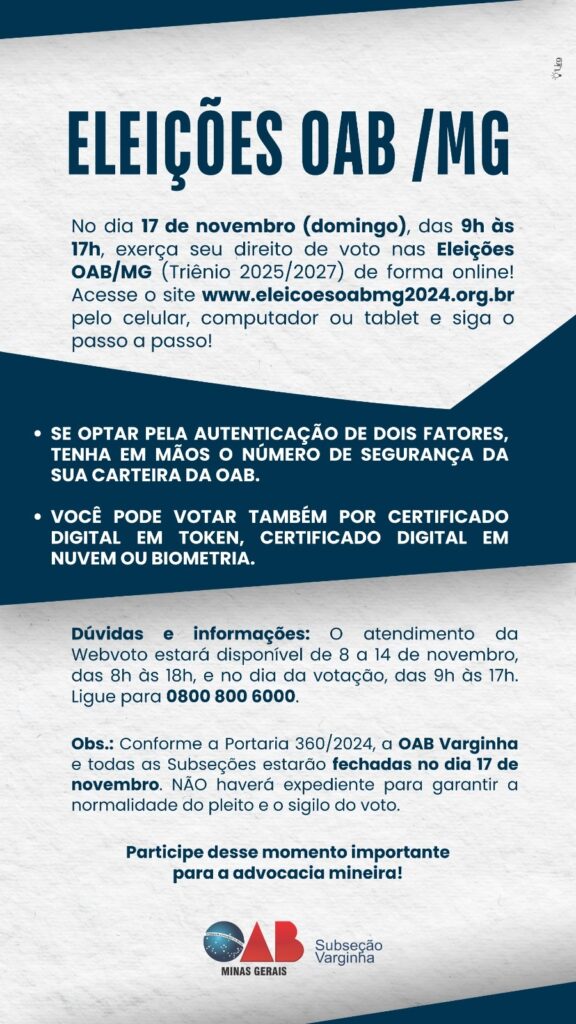 Eleições OAB/MG