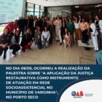 Comissão de Direito Sistêmico, Mediação e Justiça Restaurativa marca presença em importante evento