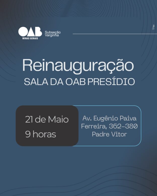 Convite Especial aos Advogados e Advogadas de Varginha