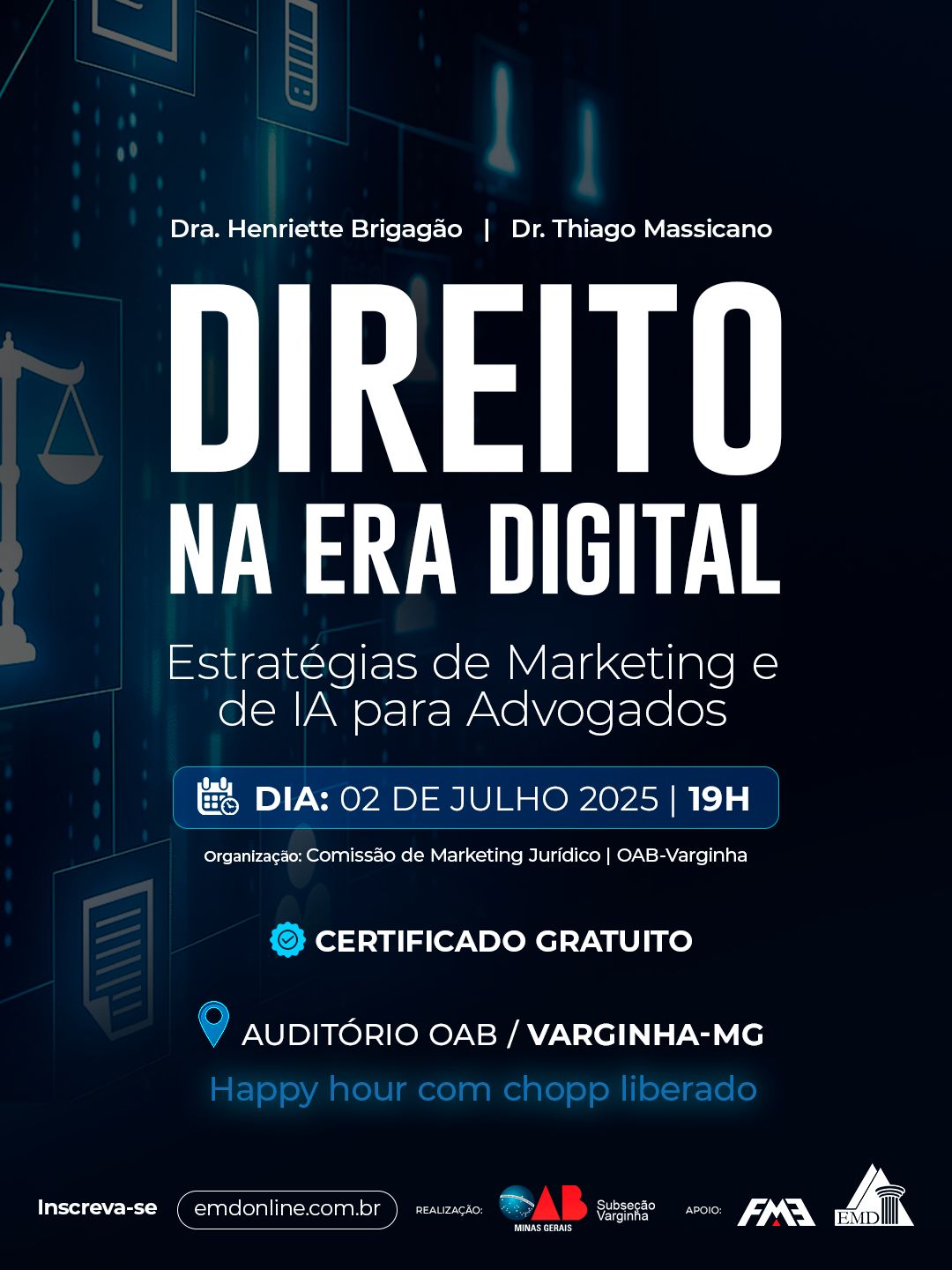 Evento Marketing Jurídico. Inscrições abertas!