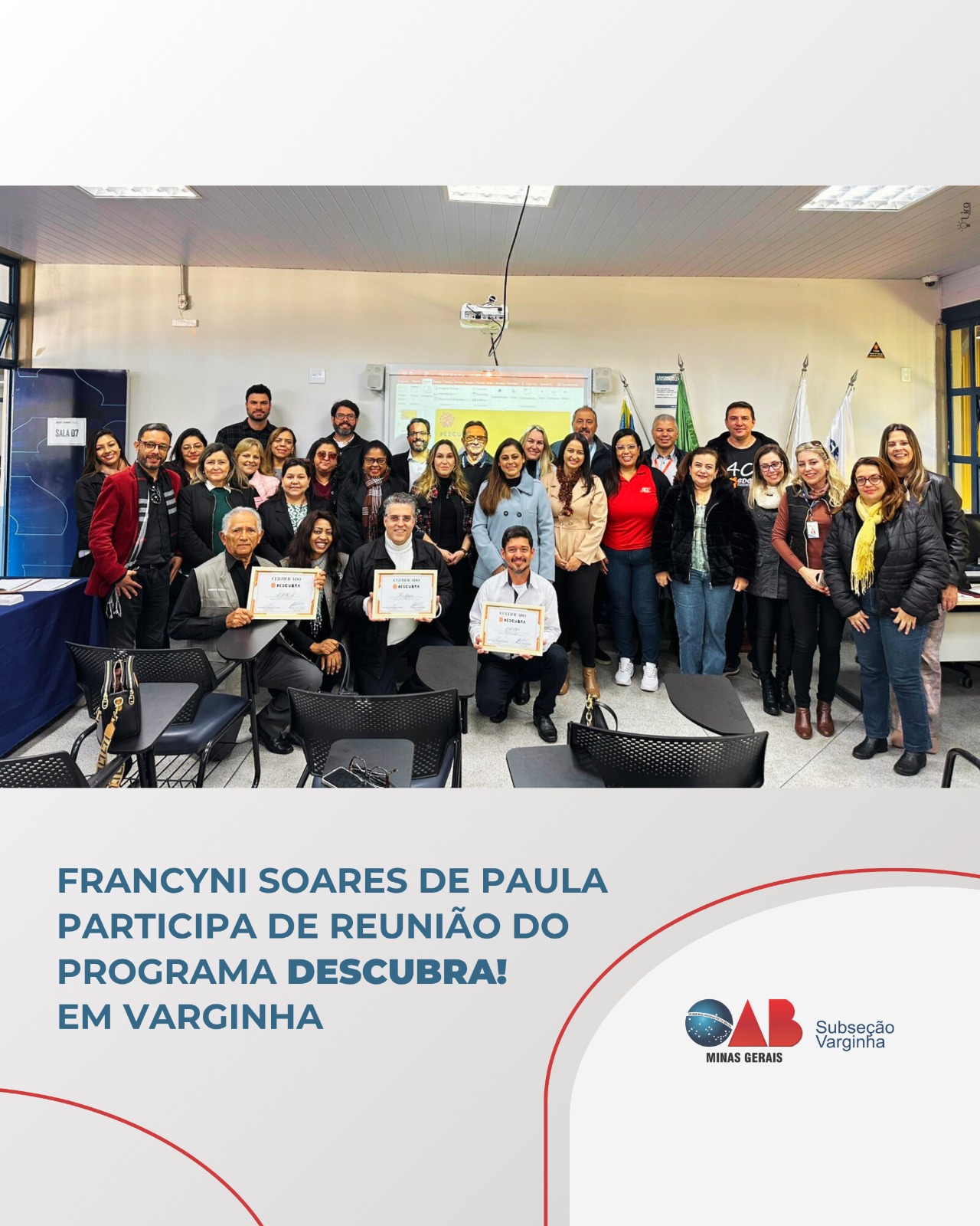 Francyni Soares de Paula participa de reunião do Programa Descubra