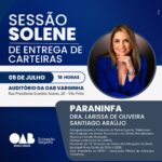 OAB Varginha realiza mais uma sessão solene