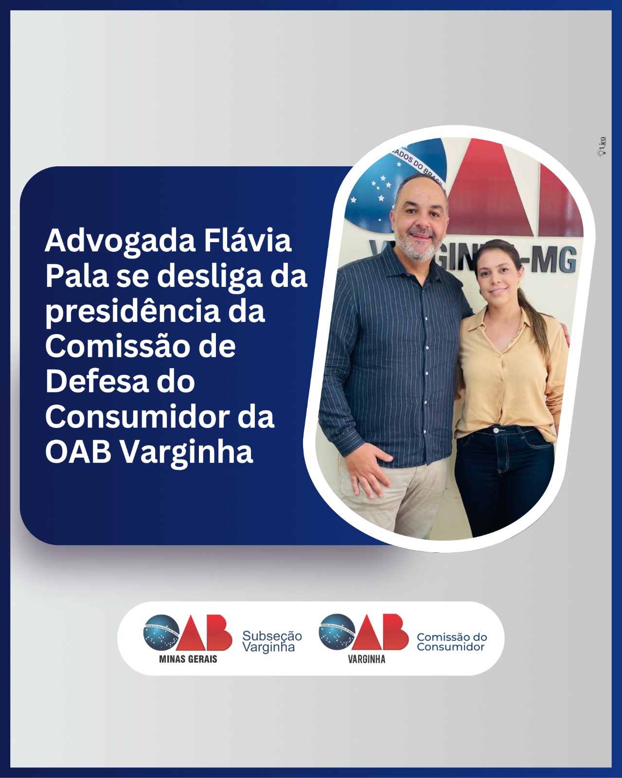Advogada Flávia Pala se desliga da presidência da Comissão de Defesa do Consumidor da OAB Varginha