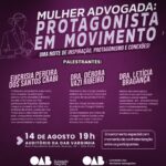 Mulher Advogada: Protagonista em Movimento, inscrições limitadas