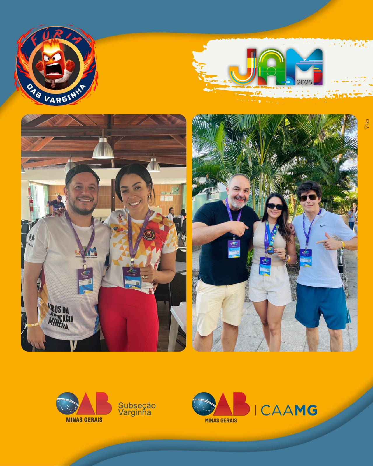Delegação da OAB Varginha conquista medalhas em diversas modalidades