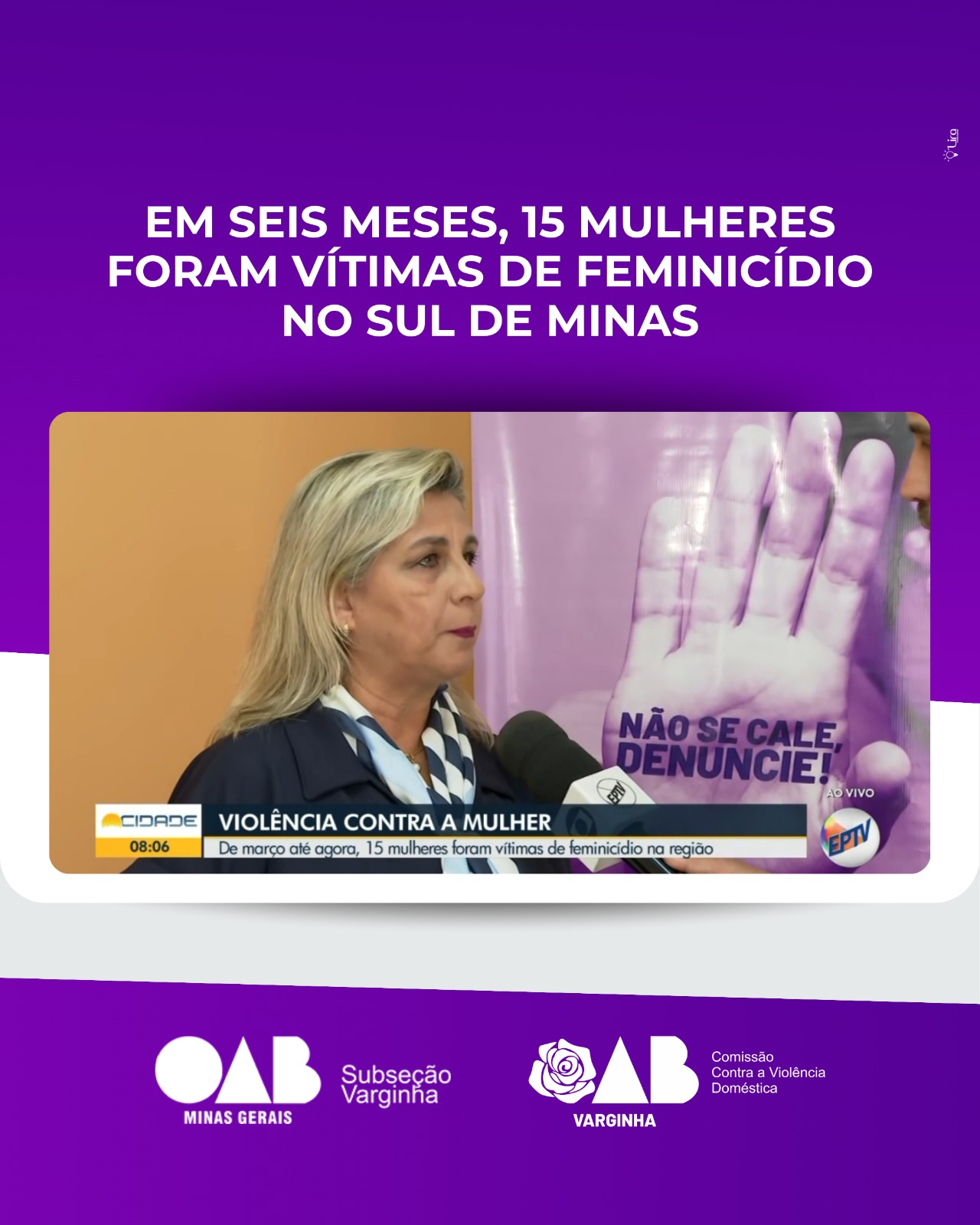 Em seis meses, 15 mulheres foram vítimas de feminicídio no Sul de Minas