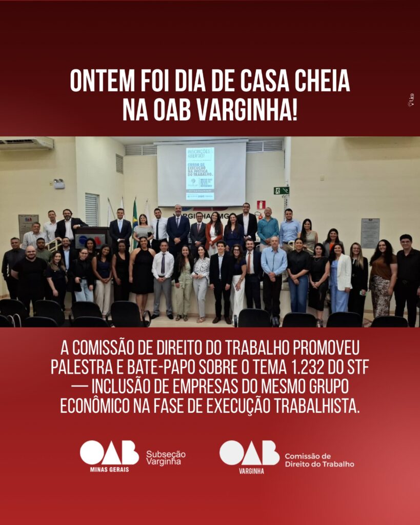 Casa cheia na OAB Varginha!