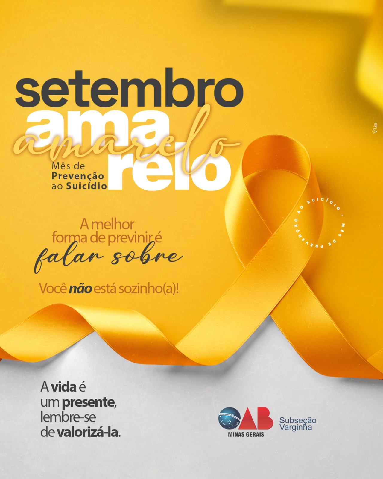 Setembro Amarelo: a importância de cuidar da mente e do coração