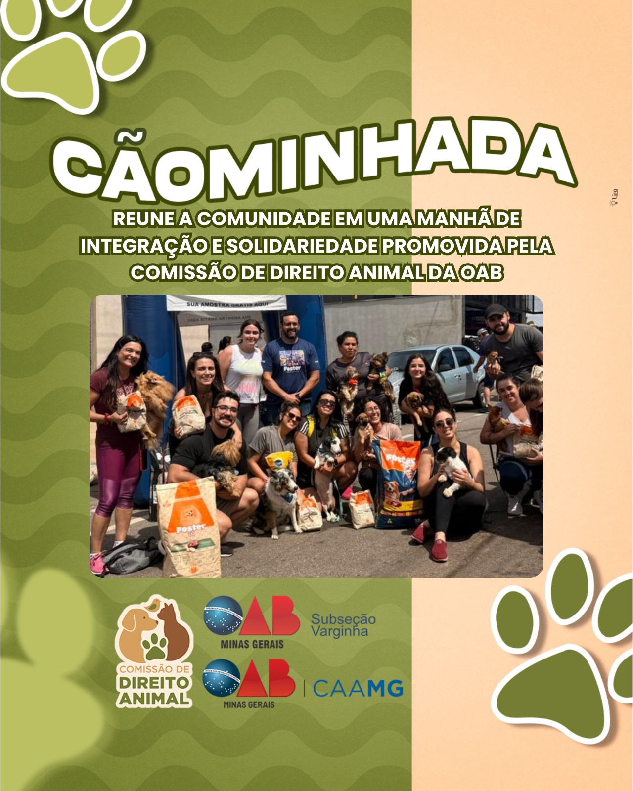 Cãominhada promove integração, solidariedade e conscientização sobre o bem-estar animal