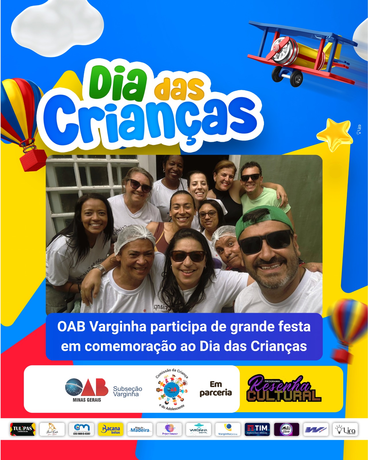 OAB Varginha participa de grande festa em comemoração ao Dia das Crianças