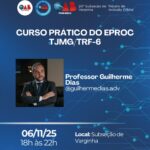Advocacia de Varginha e região! Curso Prático do eproc TJMG/TRF-6 – 03 de novembro