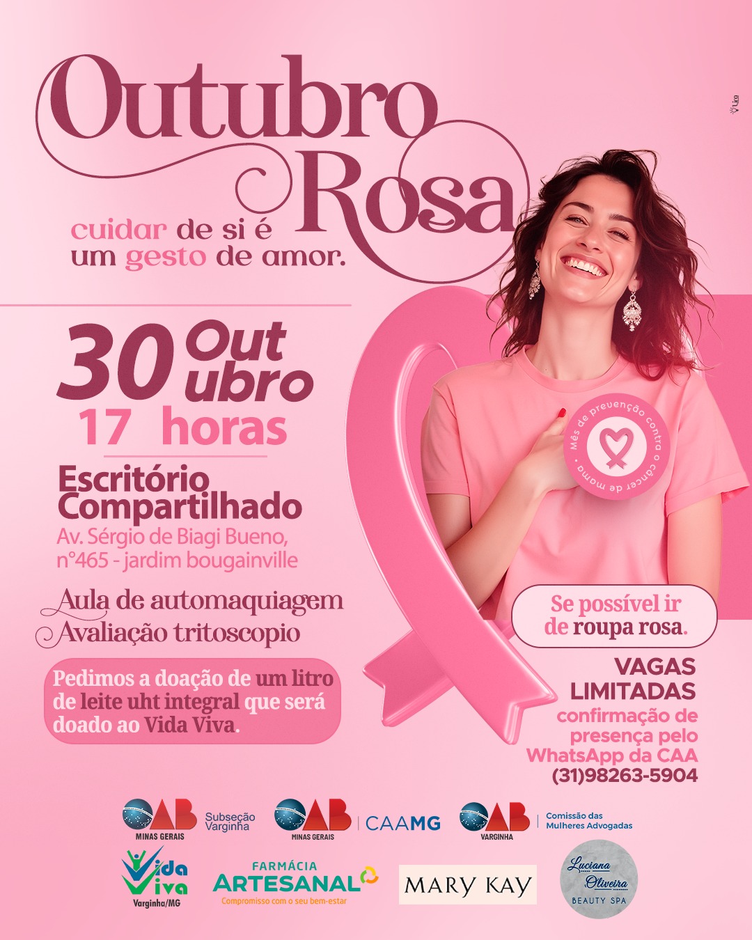 Outubro Rosa! Participe!