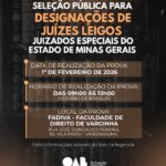 Prova da Seleção Pública para Juiz(a) Leigo(a) – Comarca de Varginha