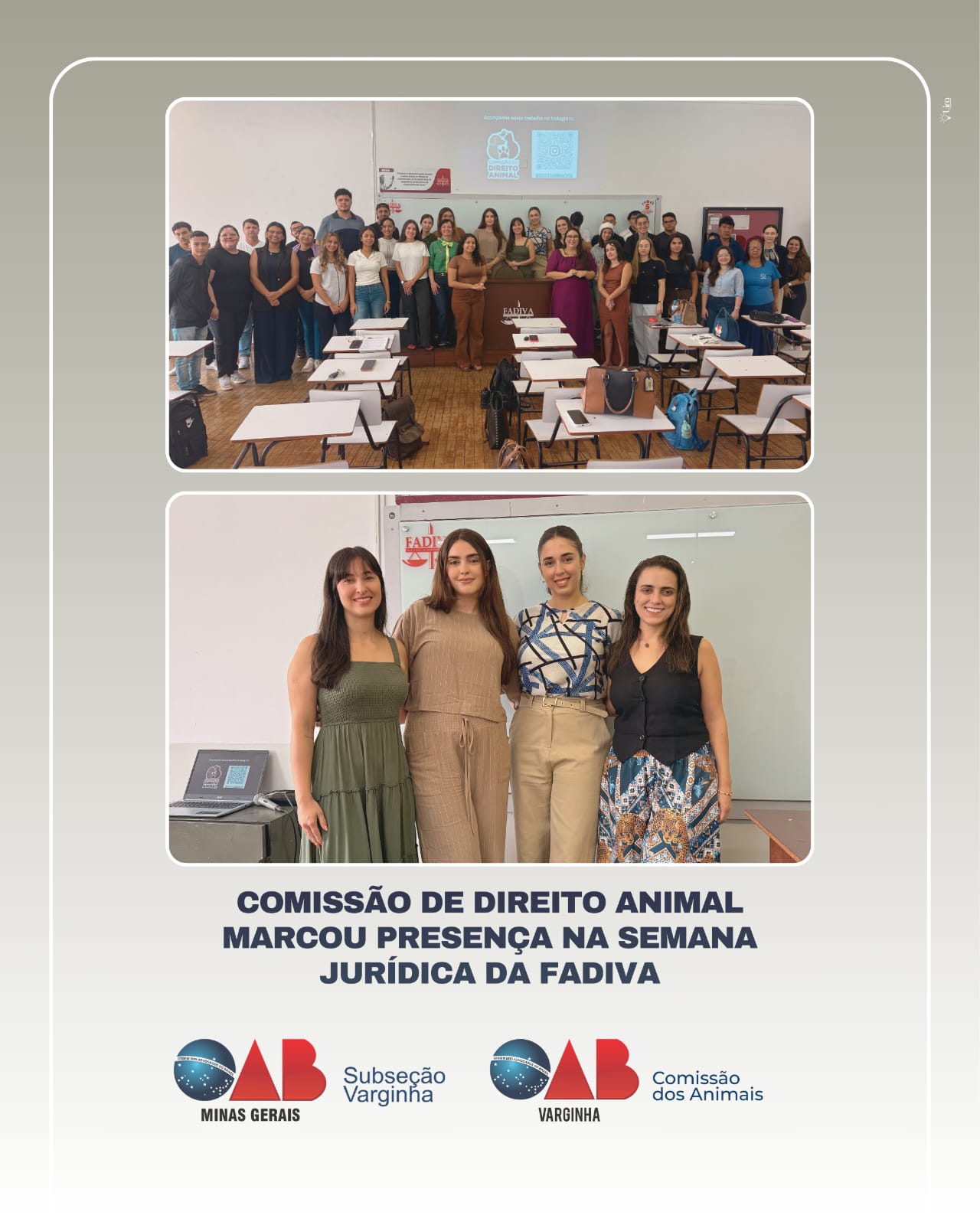 Comissão de Direito Animal participa da Semana Jurídica da FADIVA