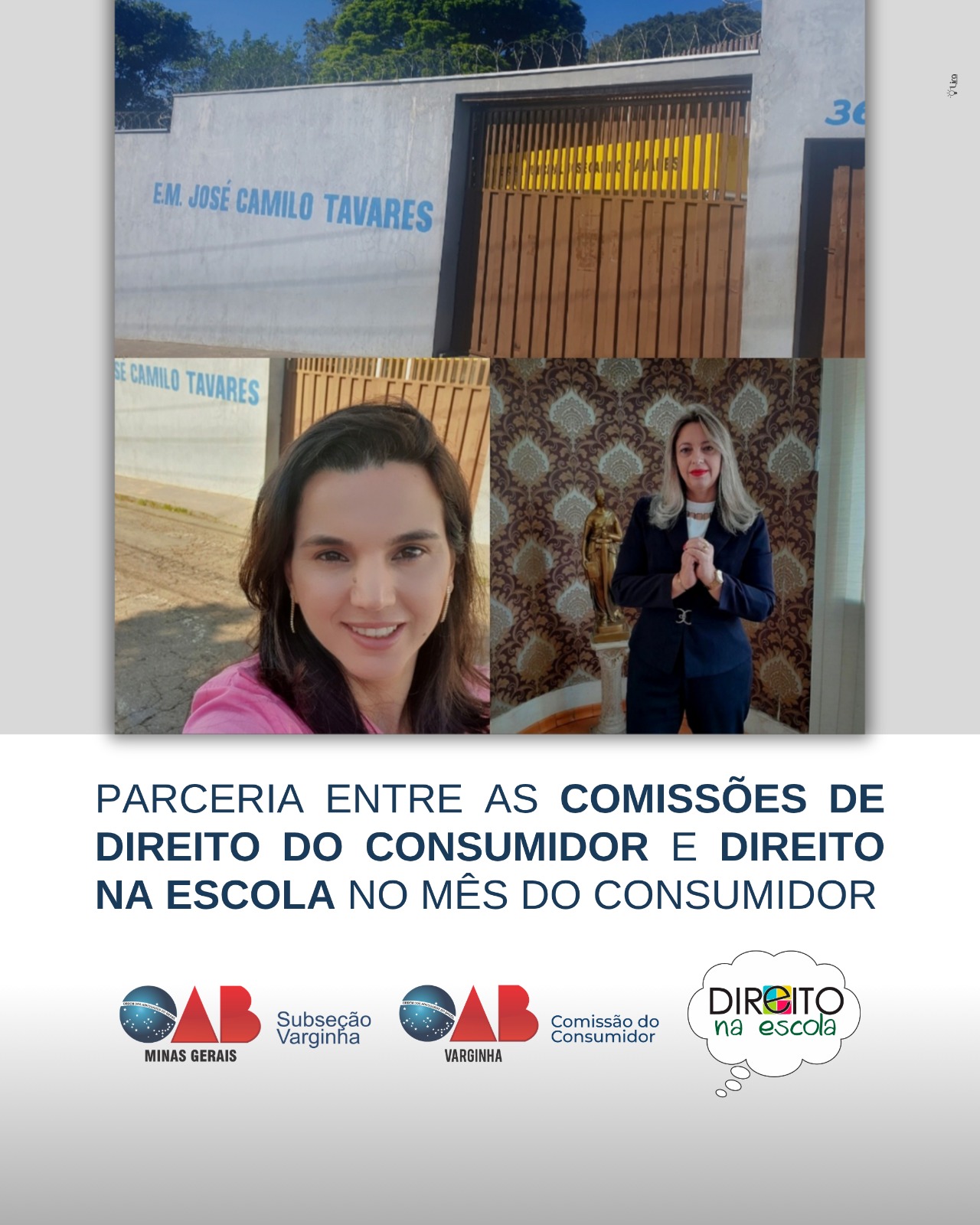 Parceria entre as Comissões de Direito do Consumidor e Direito na Escola no Mês do Consumidor
