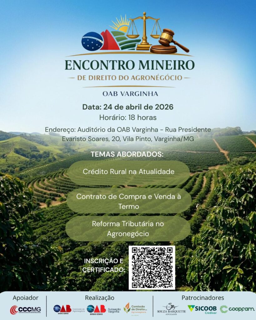 Vem aí o Encontro Mineiro de Direito do Agronegócio!