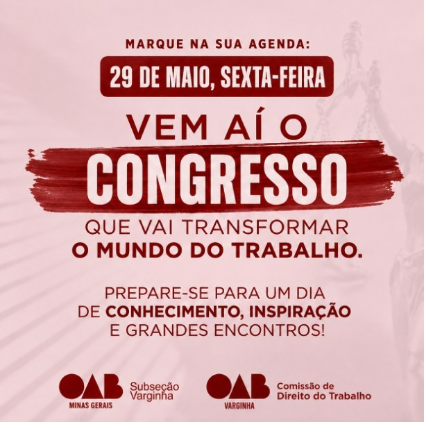 Marque na sua agenda
