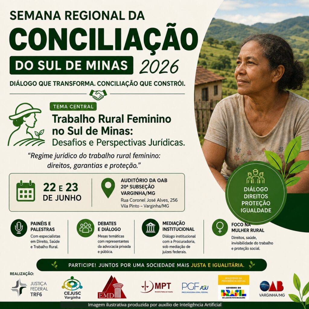 Fique ligado! – Semana Regional da Conciliação do Sul de Minas