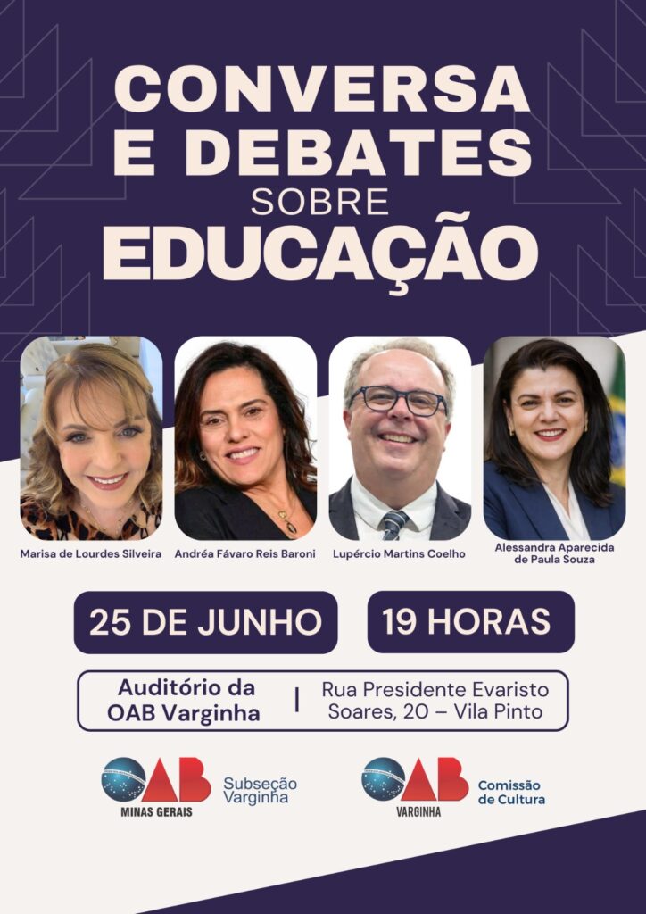 Conversa e debates sobre educação. Participe!
