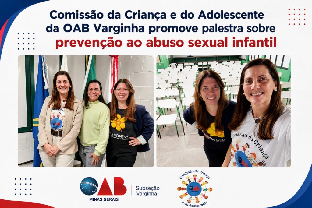 Comissão da Criança e do Adolescente da OAB Varginha promove palestra sobre prevenção ao abuso sexual infantil