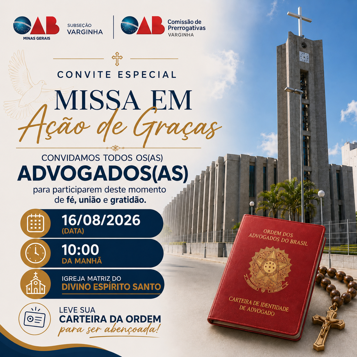 Missa em ação de graças pela advocacia