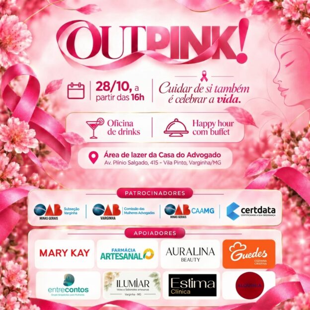 🌸💕 OUTPINK 2026 | Cuidar de si também é celebrar a vida!