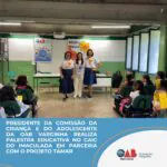 Presidente da Comissão da Criança e do Adolescente da OAB Varginha realiza palestra educativa no CAIC do Imaculada em parceria com o Projeto Tamar