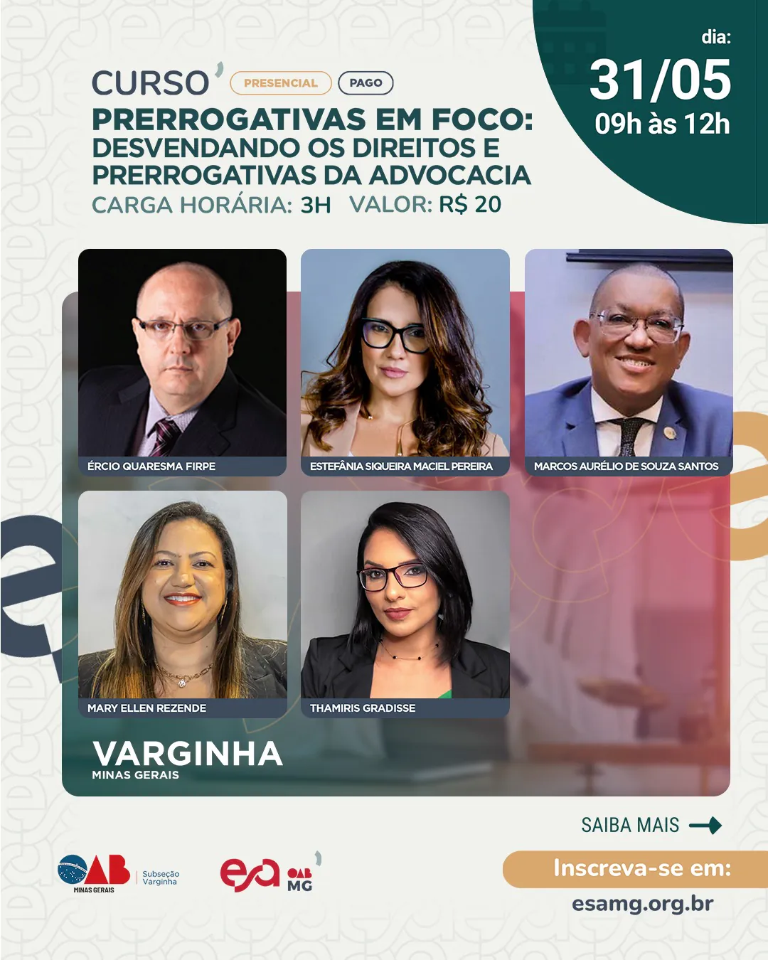 Encontro Regional de Prerrogativas: Inscrições Abertas!