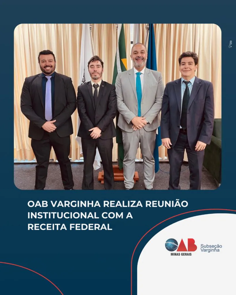 OAB Varginha realiza reunião institucional com a Receita Federal