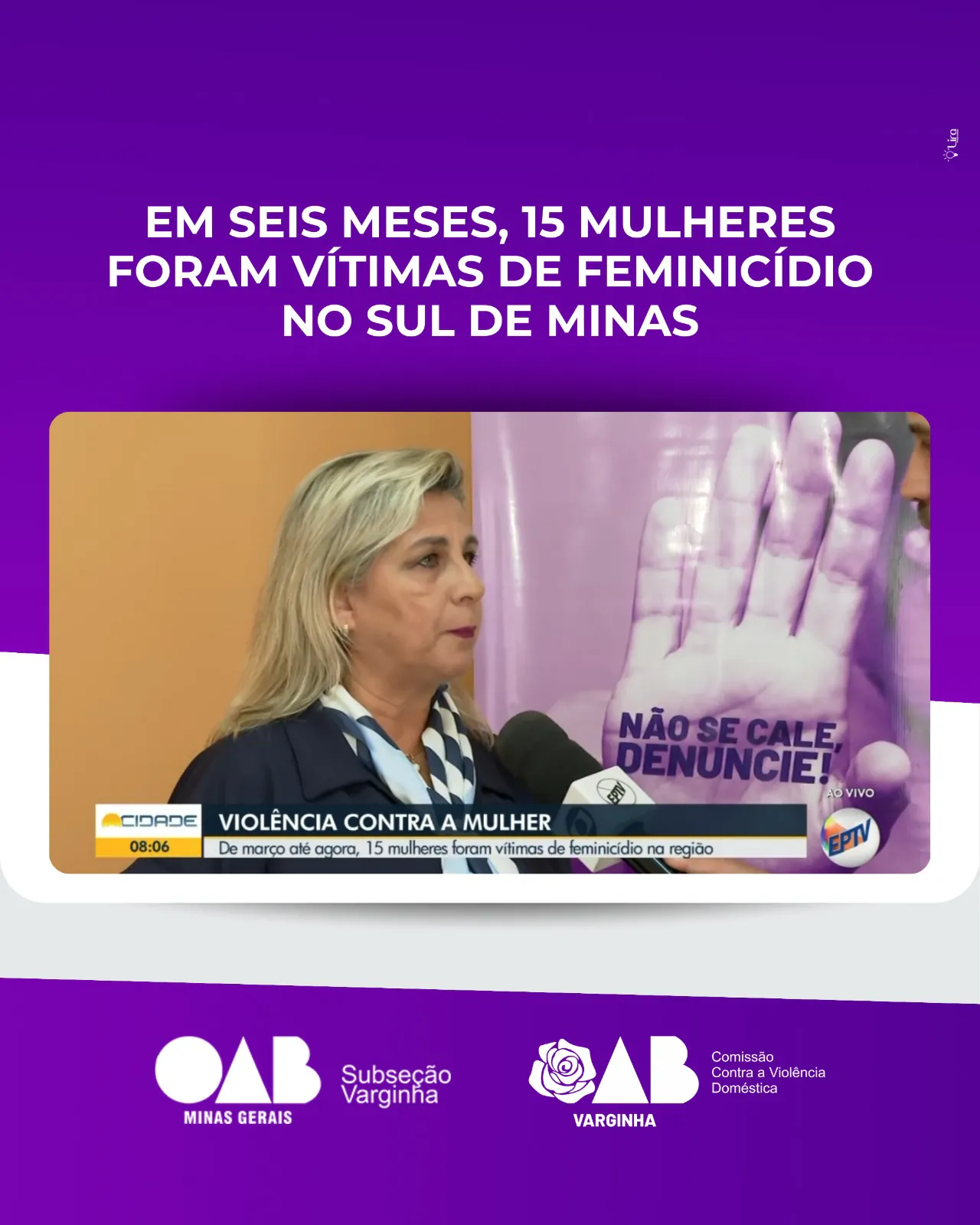 Em seis meses, 15 mulheres foram vítimas de feminicídio no Sul de Minas